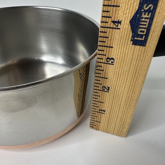 Revere Ware 1.5 Qt Copper Clad Pot Sauce Pan Stainless Steel NO LID - Picture 11 of 12